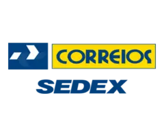 Logotipo do serviço de entrega rápida SEDEX dos Correios para envios prioritários de autopeças.