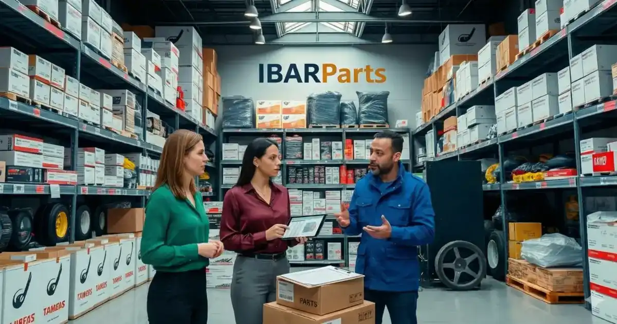 Fundador da IBARParts realizando auditoria de estoque no centro logístico de Ciudad del Este, Paraguai Orlando Vera, Fundador da IBARParts, no centro de distribuição de Ciudad del Este, Paraguai - Especialista em sistemas de injeção diesel e gasolina